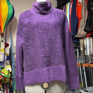 Purple Turtleneck Sweater